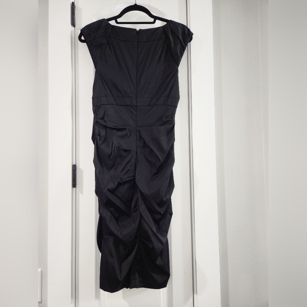 Cache Black Bodycon Cocktail Dress, size 10 *NWT* - Picture 3 of 9